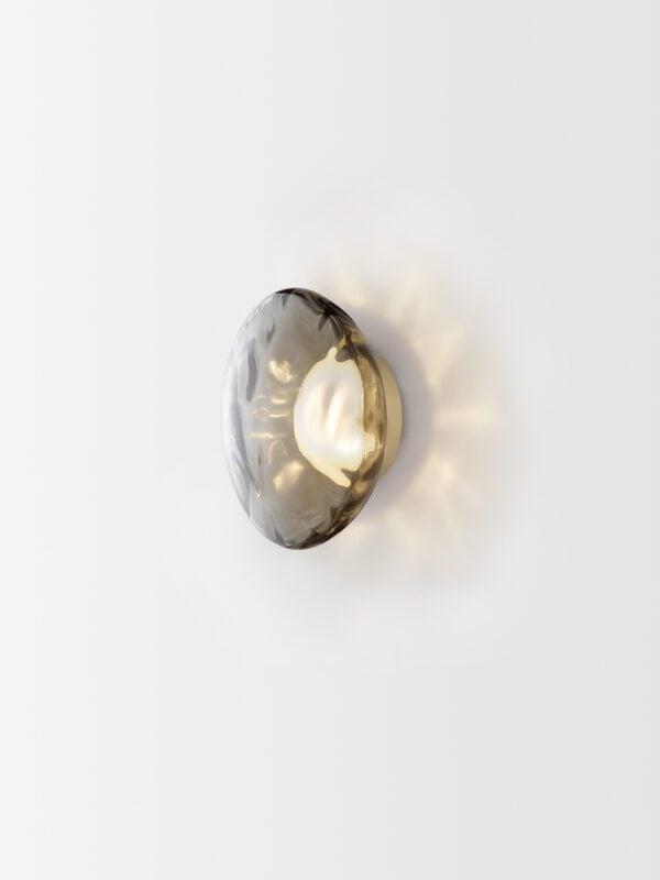 Ceto Wall Light - Champagne Anodised, Black