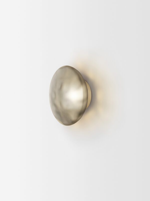 Ceto Wall Light - Champagne Anodised, Frosted Black