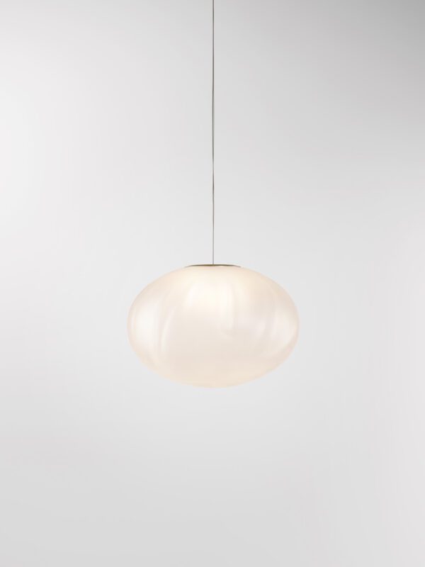 Méne Pendant - Champagne Anodised, Frosted Clear