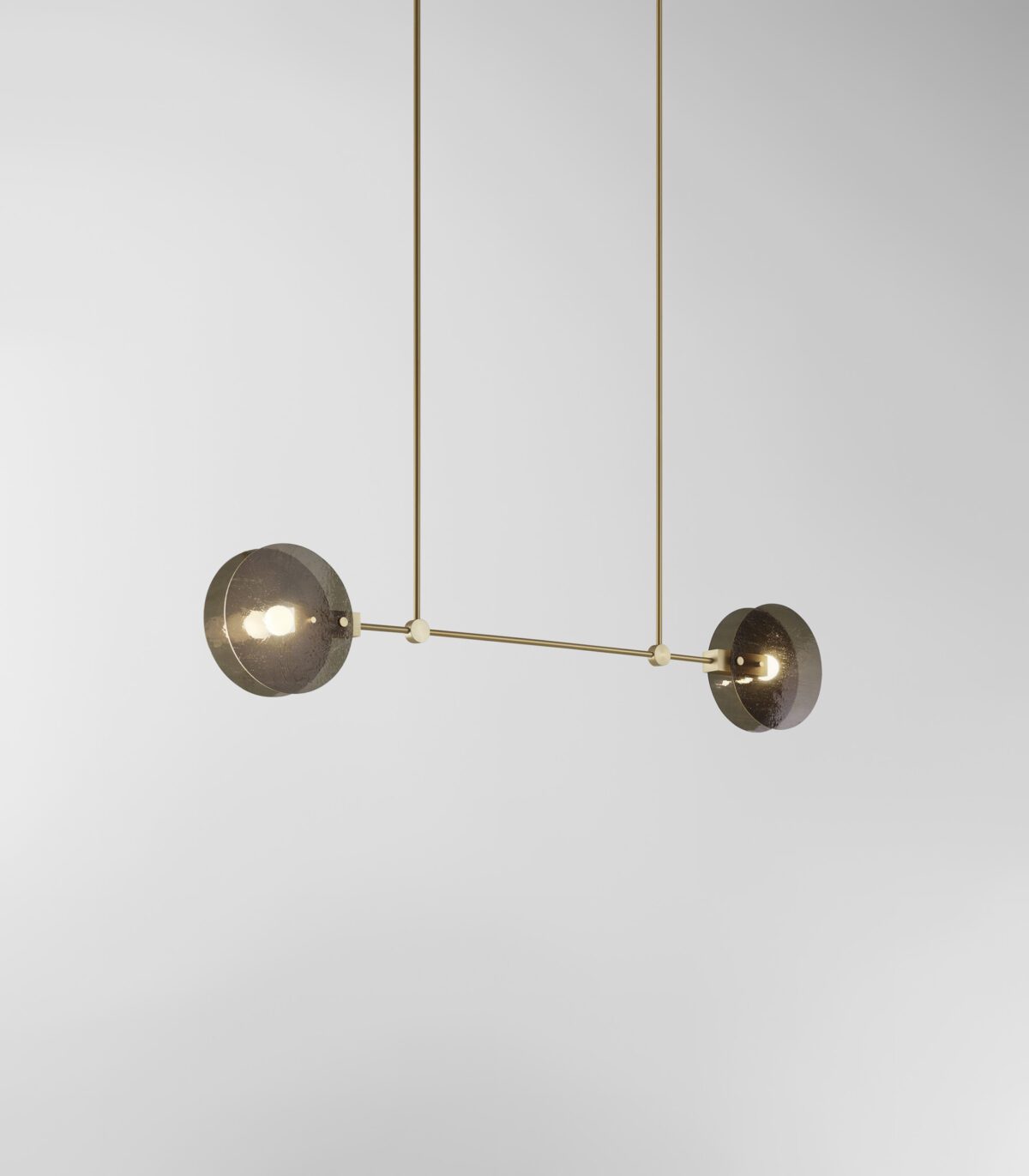Nebulae Horizontal Chandelier | 2 Shades