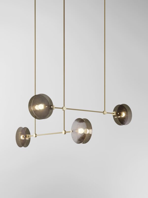 Nebulae Horizontal Chandelier | 4 Shades