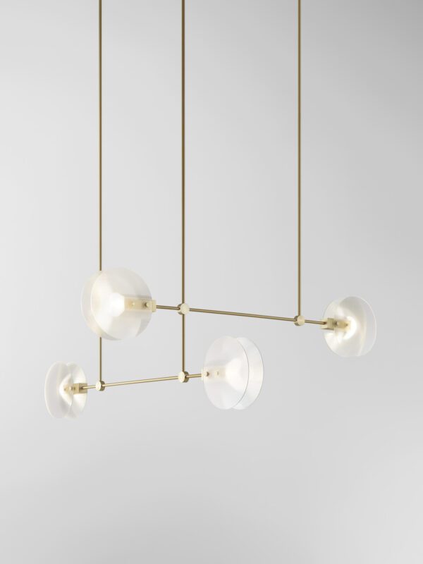 Nebulae Horizontal Chandelier | 4 Shades