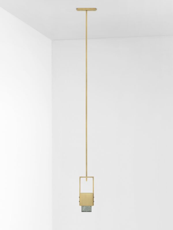 Cubo Swing Pendant - Brass, Mint