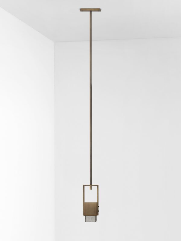 Cubo Swing Pendant - Bronze, Smoke