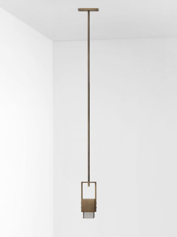 Cubo Swing Pendant - Bronze, Smoke