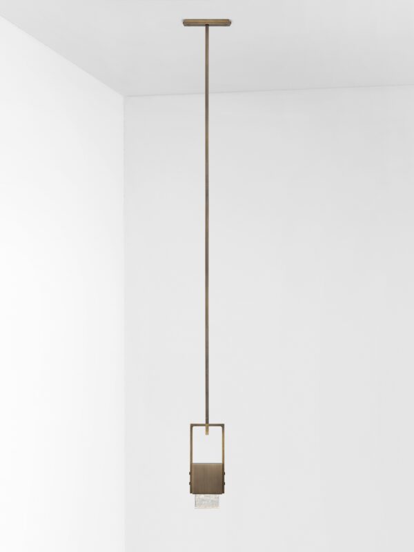 Cubo Swing Pendant - Bronze, Ice