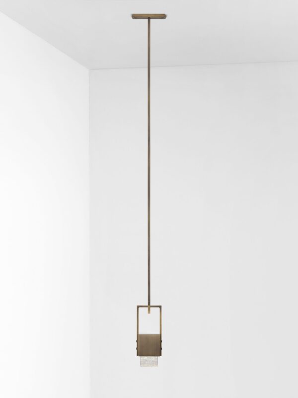 Cubo Swing Pendant - Bronze, Ice