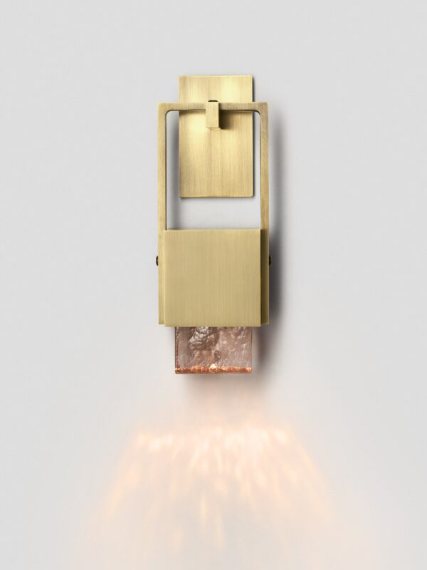 Cubo Swing Wall Sconce - Brass, Guava