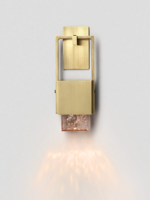 Cubo Swing Wall Sconce - Brass, Guava