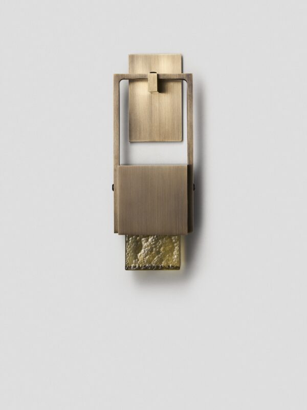 Cubo Swing Wall Sconce - Bronze, Honey