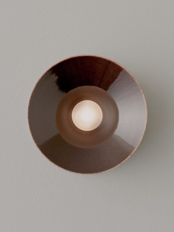 Anton Wall Sconce - Ceramic Brown