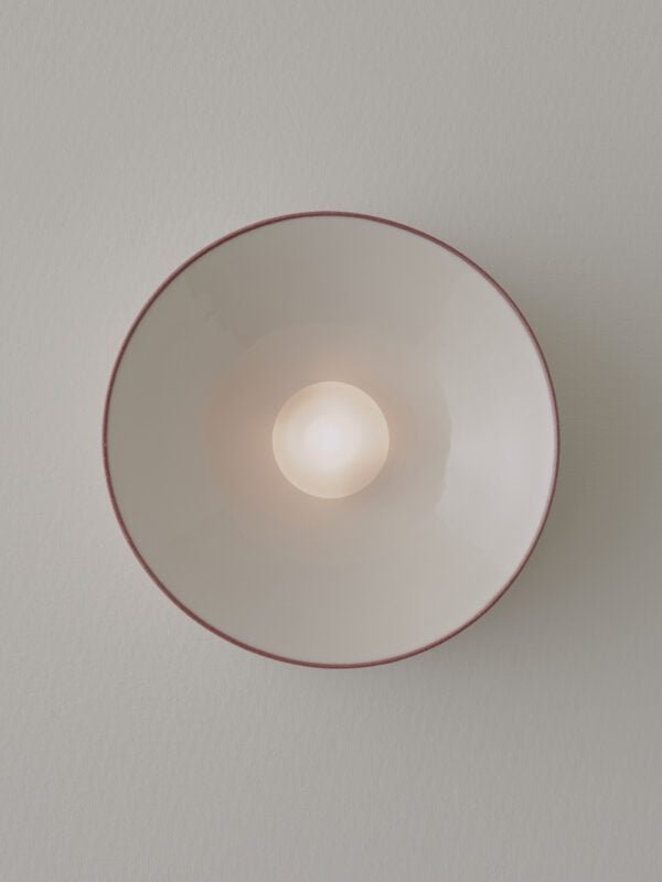 Anton Wall Sconce - Pinstripe Burgundy