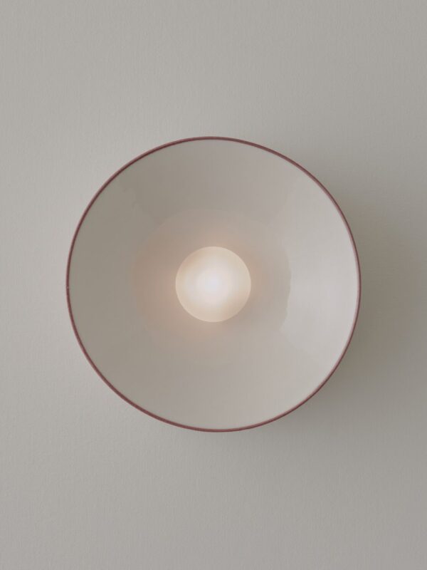 Anton Wall Sconce - Pinstripe Burgundy