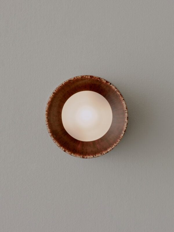 Anton Micro Wall Sconce - Ceramic Brown
