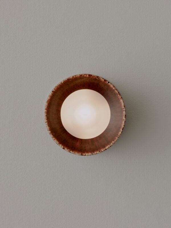 Anton Micro Wall Sconce - Ceramic Brown