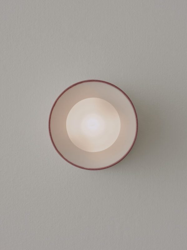 Anton Micro Wall Sconce - Pinstripe Burgundy