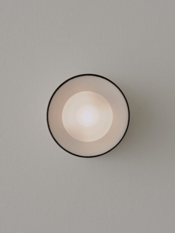 Anton Micro Wall Sconce - Pinstripe Charcoal