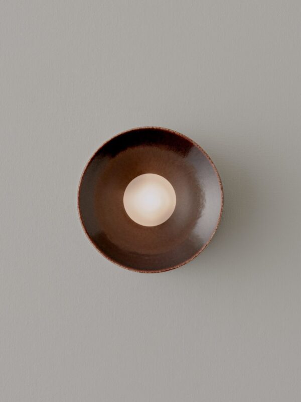 Anton Mini Wall Sconce - Ceramic Brown