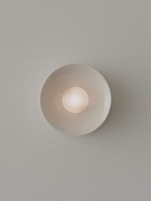 Anton Mini Wall Sconce - Ceramic Clear