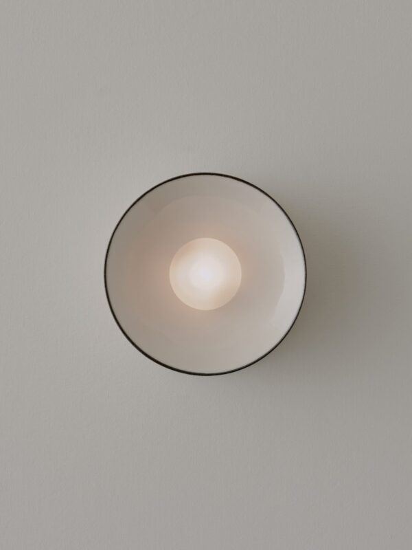 Anton Mini Wall Sconce - Pinstripe Charcoal