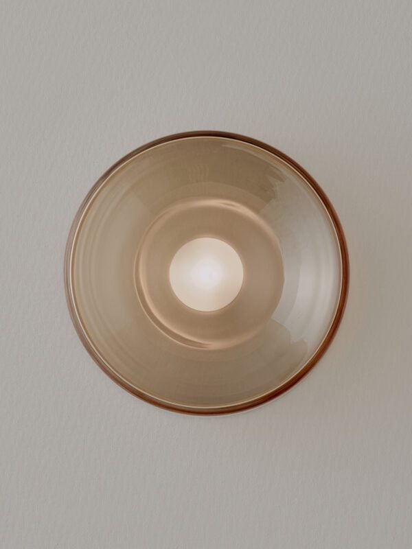 Blown Glass Anton Wall Sconce - Clear Amber
