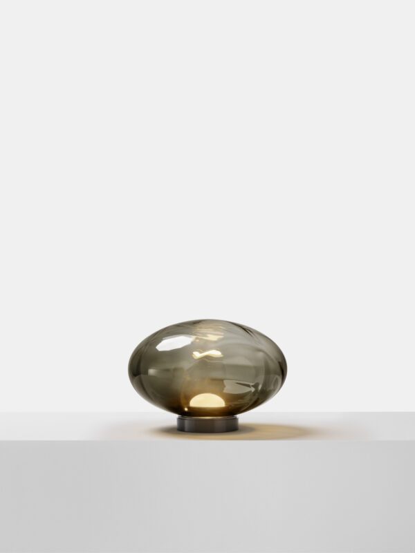 Aeris Table Lamp - Blackened Brass, Black