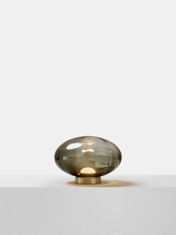 Aeris Table Lamp - Brushed Brass, Black