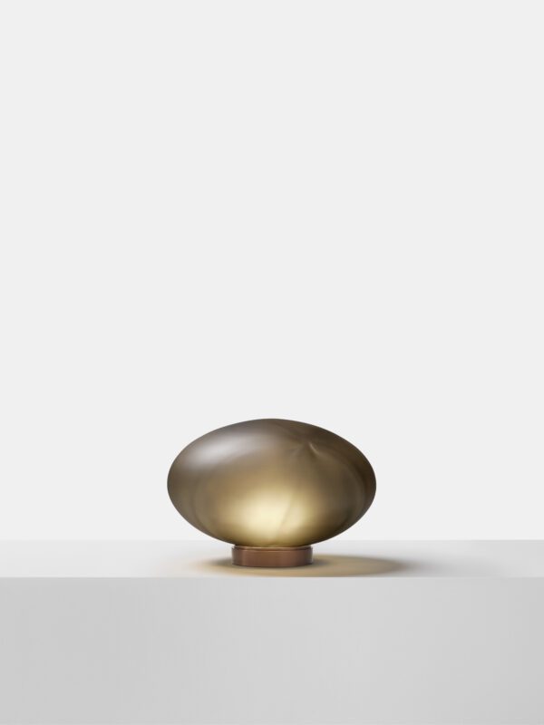 Aeris Table Lamp - Bronzed Brass, Frosted Black