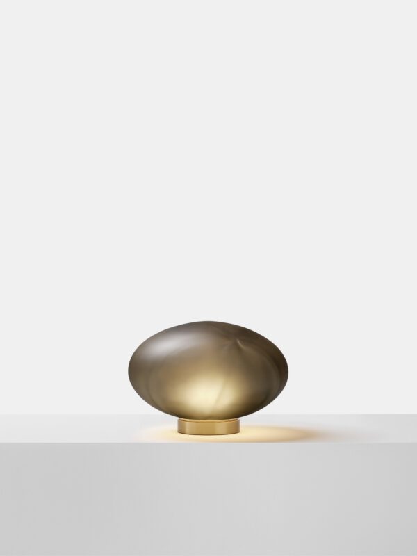 Aeris Table Lamp - Brushed Brass, Frosted Black