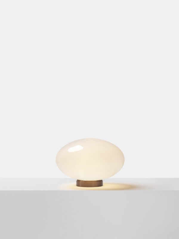 Aeris Table Lamp - Bronzed Brass, Frosted Clear