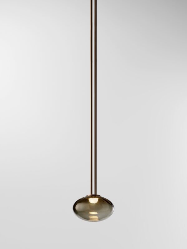 Aeris Pendant - Bronzed Brass, Black