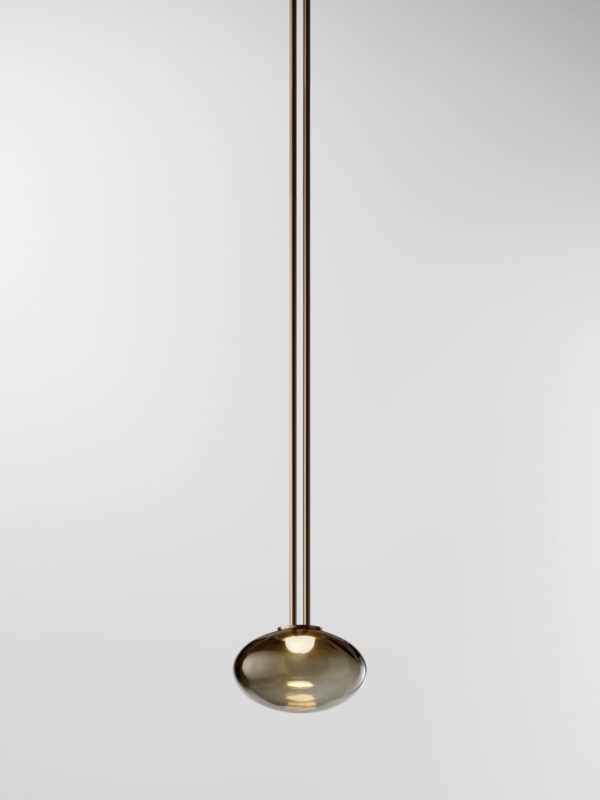Aeris Pendant - Bronzed Brass, Black