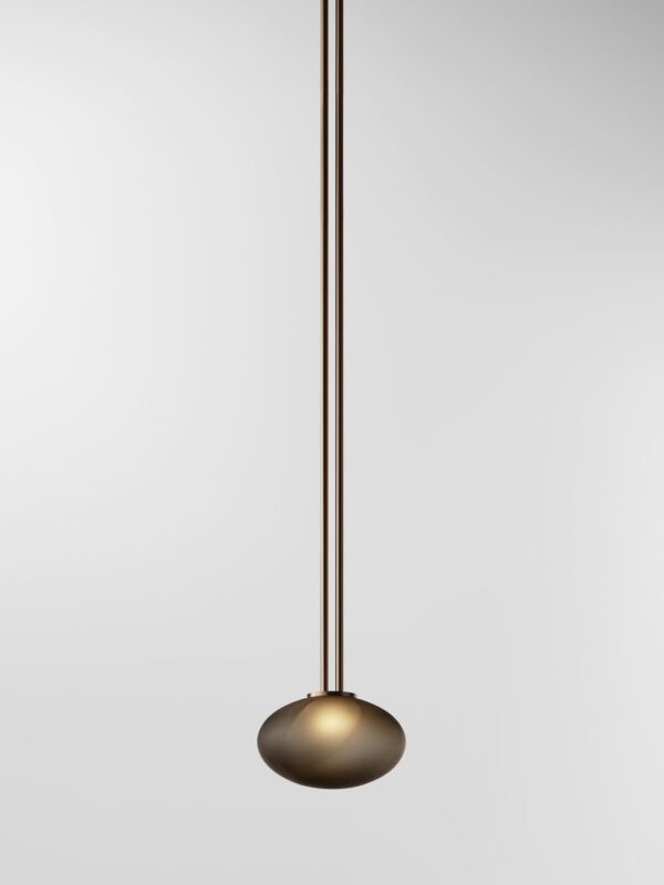 Aeris Pendant - Bronzed Brass, Frosted Black