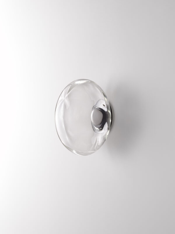 Aeris Wall Light - Blackened Brass, Clear