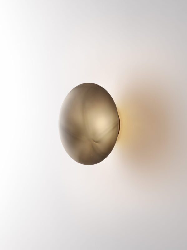 Aeris Wall Light - Blackened Brass, Frosted Black
