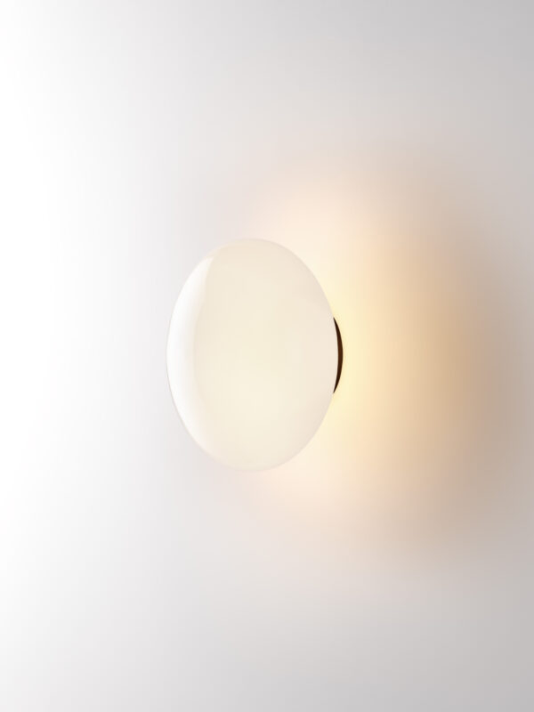 Aeris Wall Light - Blackened Brass, Frosted Clear