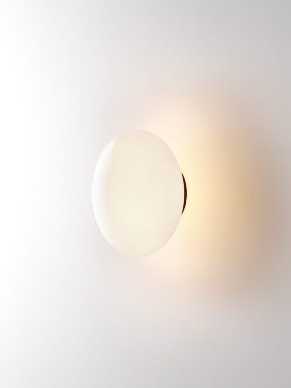Aeris Wall Light - Blackened Brass, Frosted Clear