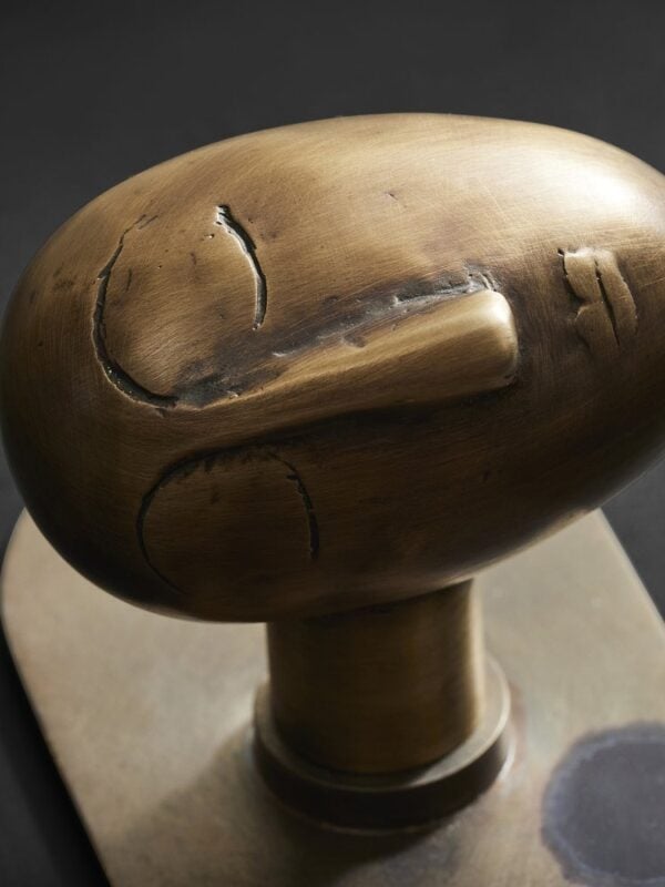 Elfin Knob - Solid Bronze, Female Head