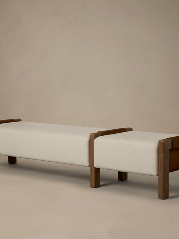 Saddle Bench - Pecan Leather