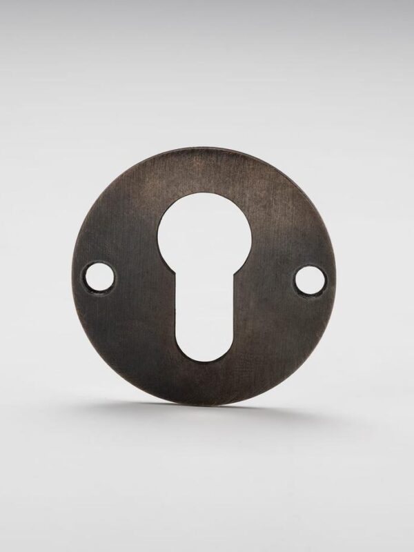 Edition Office Escutcheon - Euro, Patinated Bronze