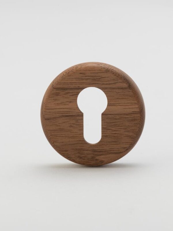 Streaker Round Escutcheon Euro - American Walnut
