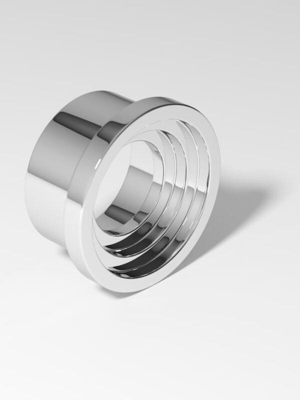 Zzzigurat Round Cabinet Pull - Polished Chrome