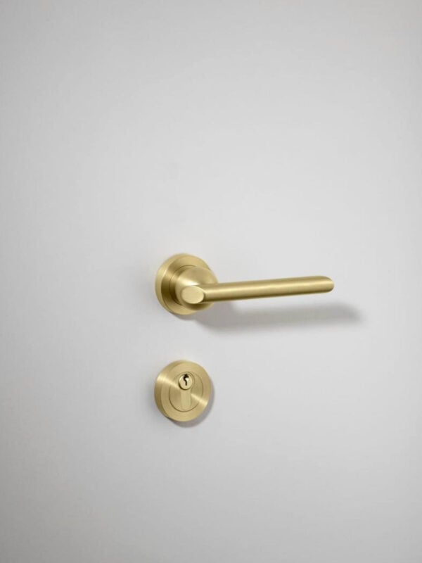 Super Collection Round Escutcheon - Euro, Champagne PVD