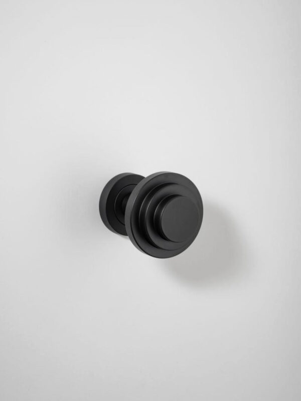 Zzzigurat Door Knob Round Rose - Nero