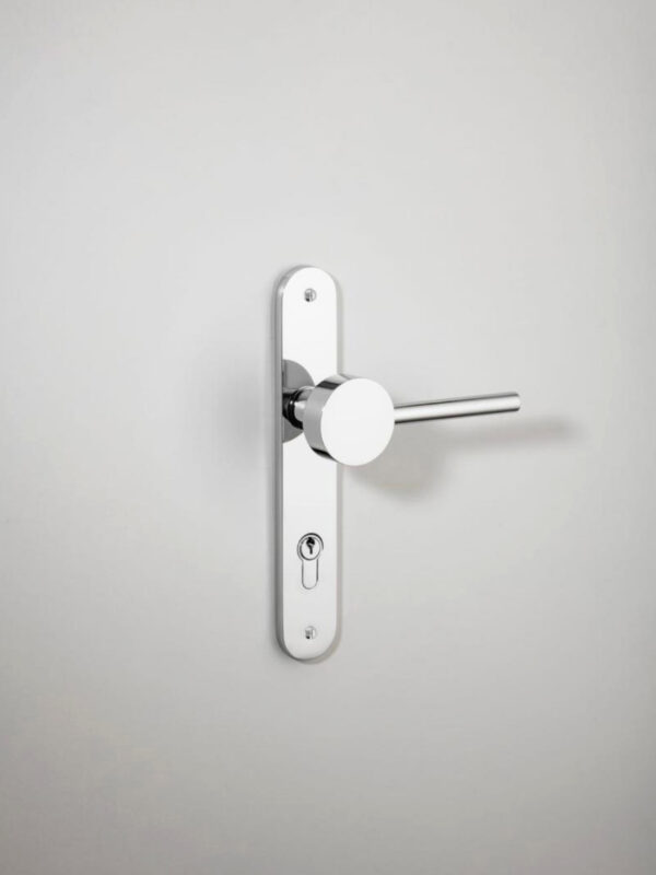 Geppetto Door Lever Oval Backplate