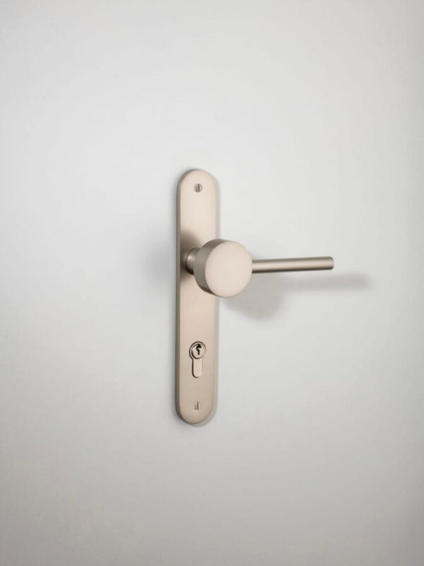 Geppetto Door Lever Oval Backplate