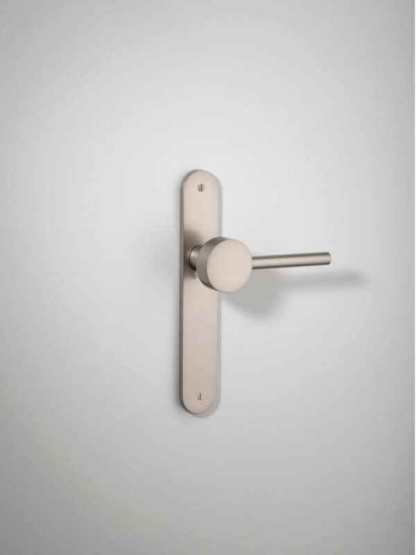 Geppetto Door Lever Oval Backplate