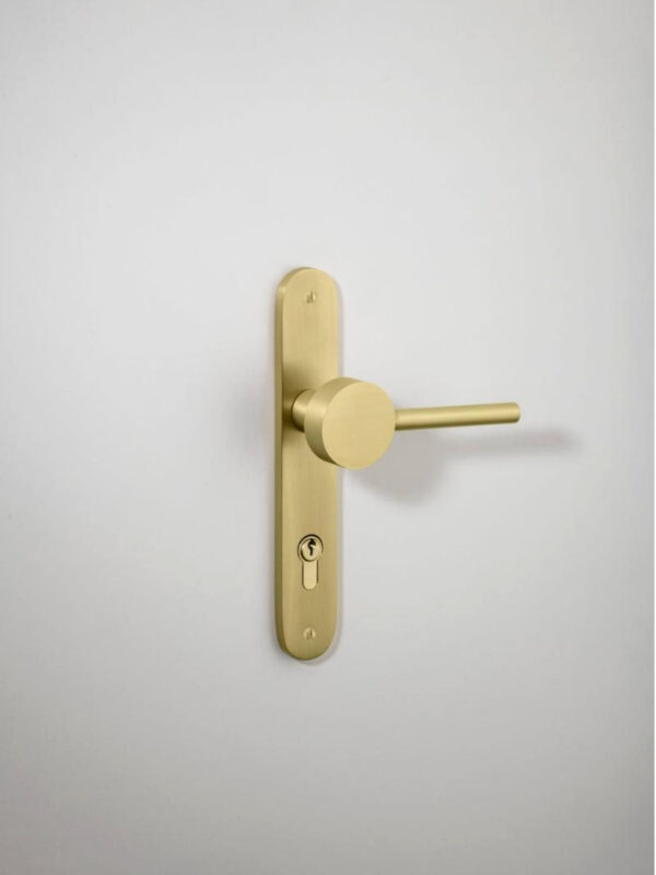 Geppetto Door Lever Oval Backplate