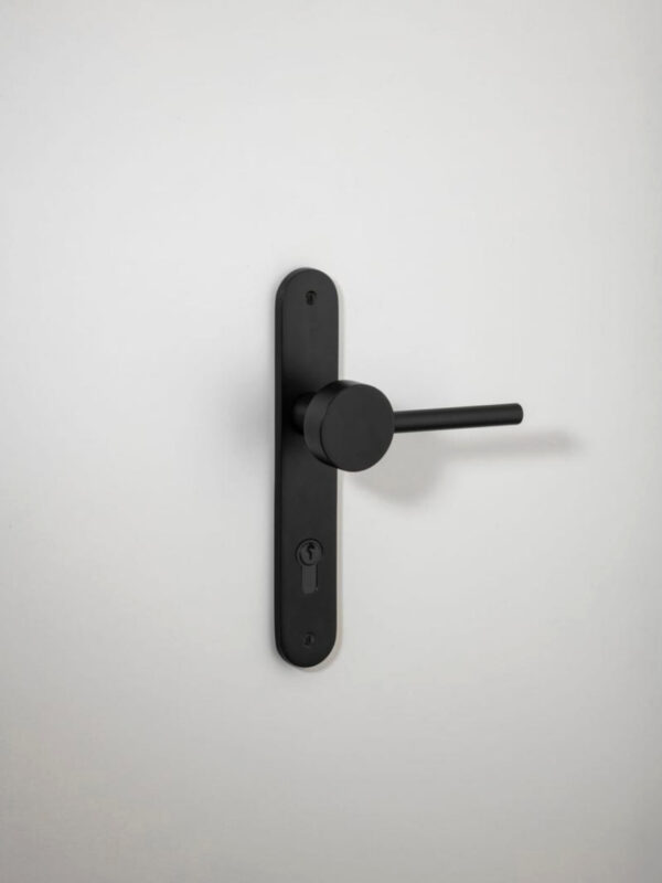 Geppetto Door Lever Oval Backplate