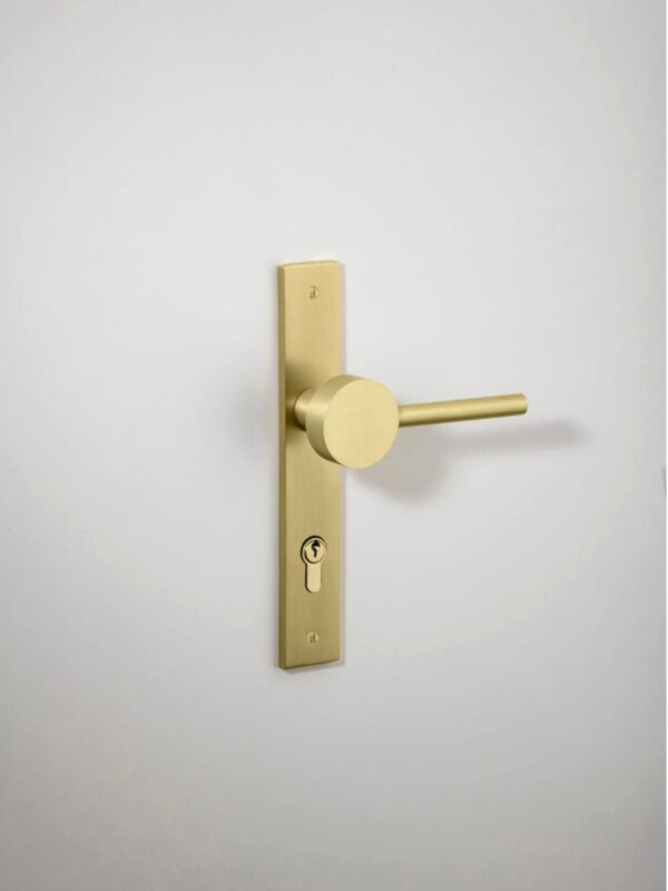 Geppetto Door Lever Rectangular Backplate